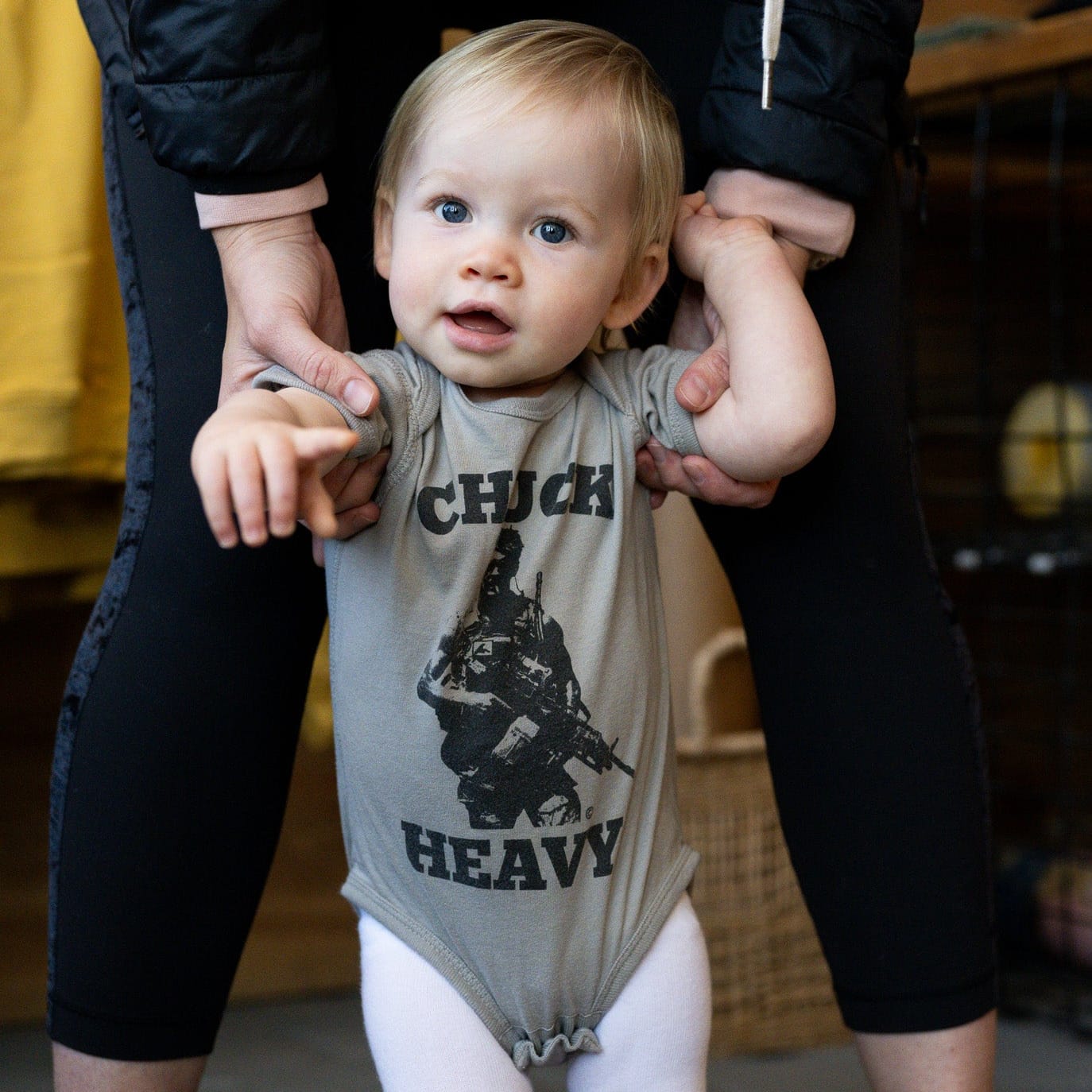 12 Month Chuck Heavy Onesie