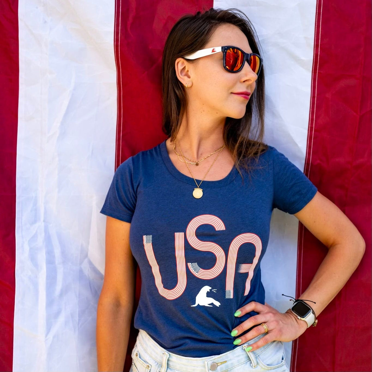 Women&#39;s USA Fourth Triblend Tee