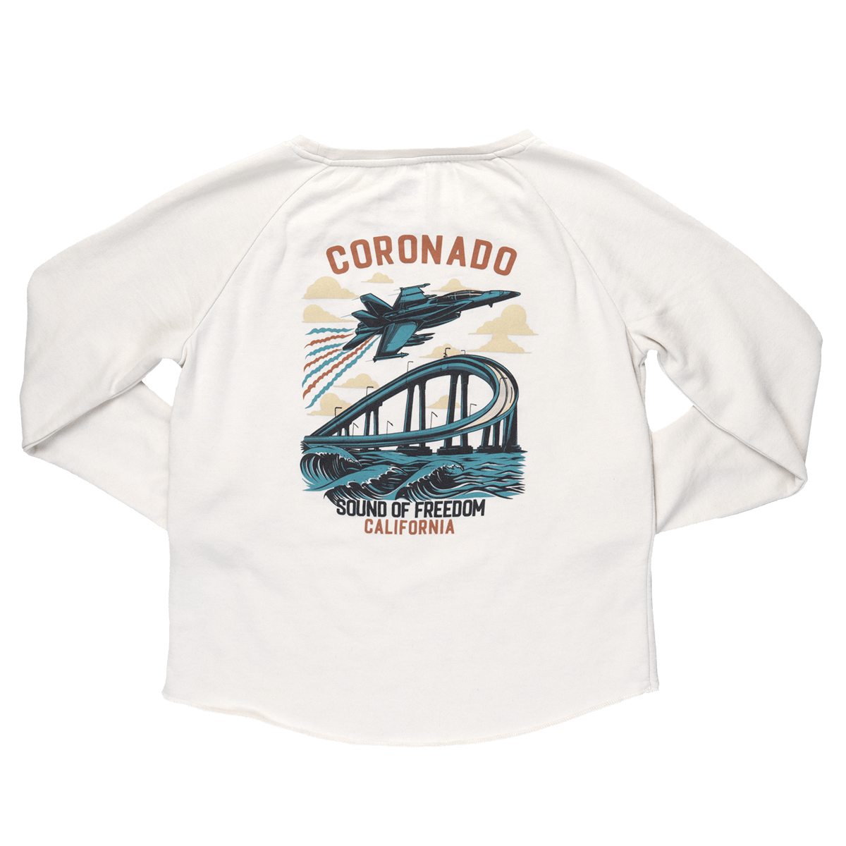 Women&#39;s Soft Sand Crewneck Sweater - Sound of Freedom Coronado