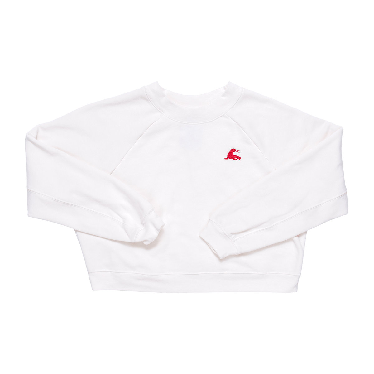 Lil URT Embroidery Raglan Crop Crew Fleece