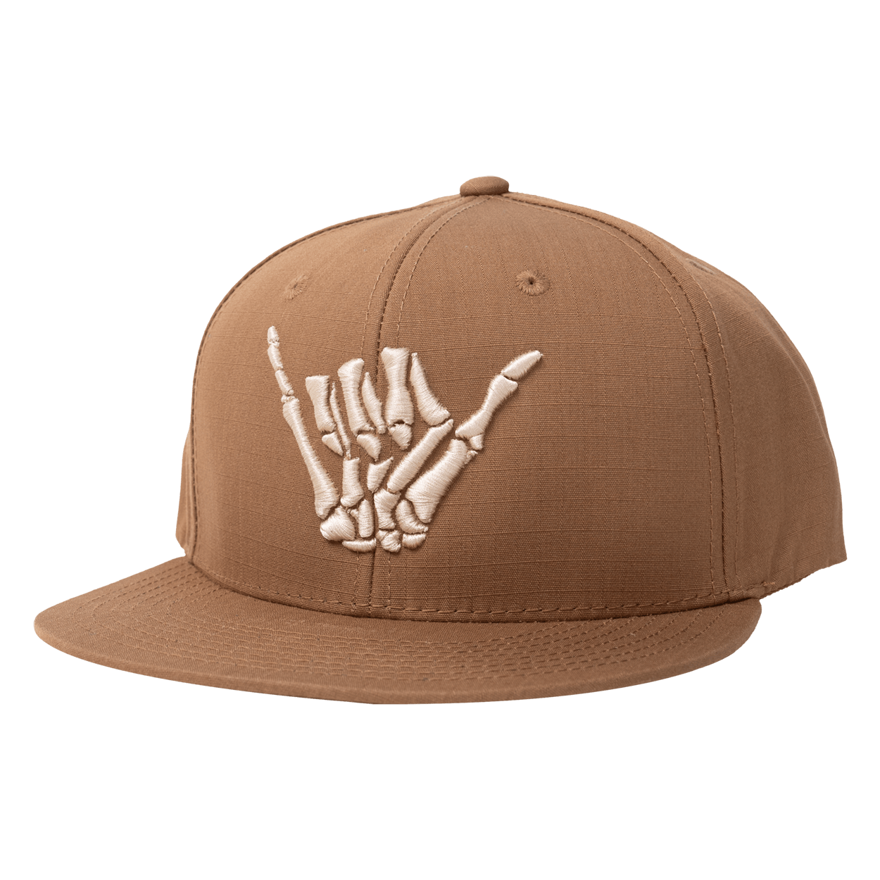 Bone Shaka Puff Embroidery Ripstop Flatbill