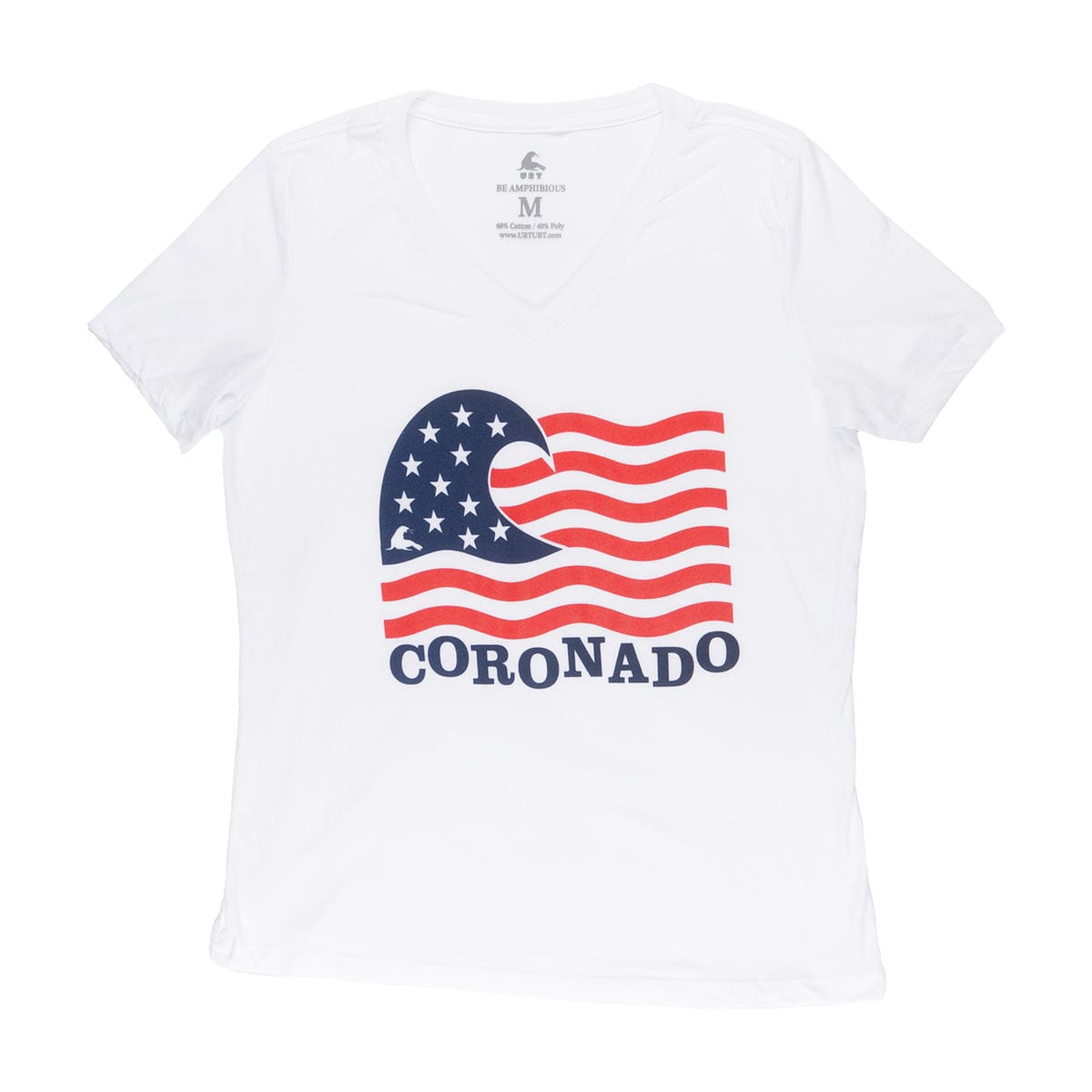Women's Relaxed Triblend V Neck U.S. of Wave Coronado Edition