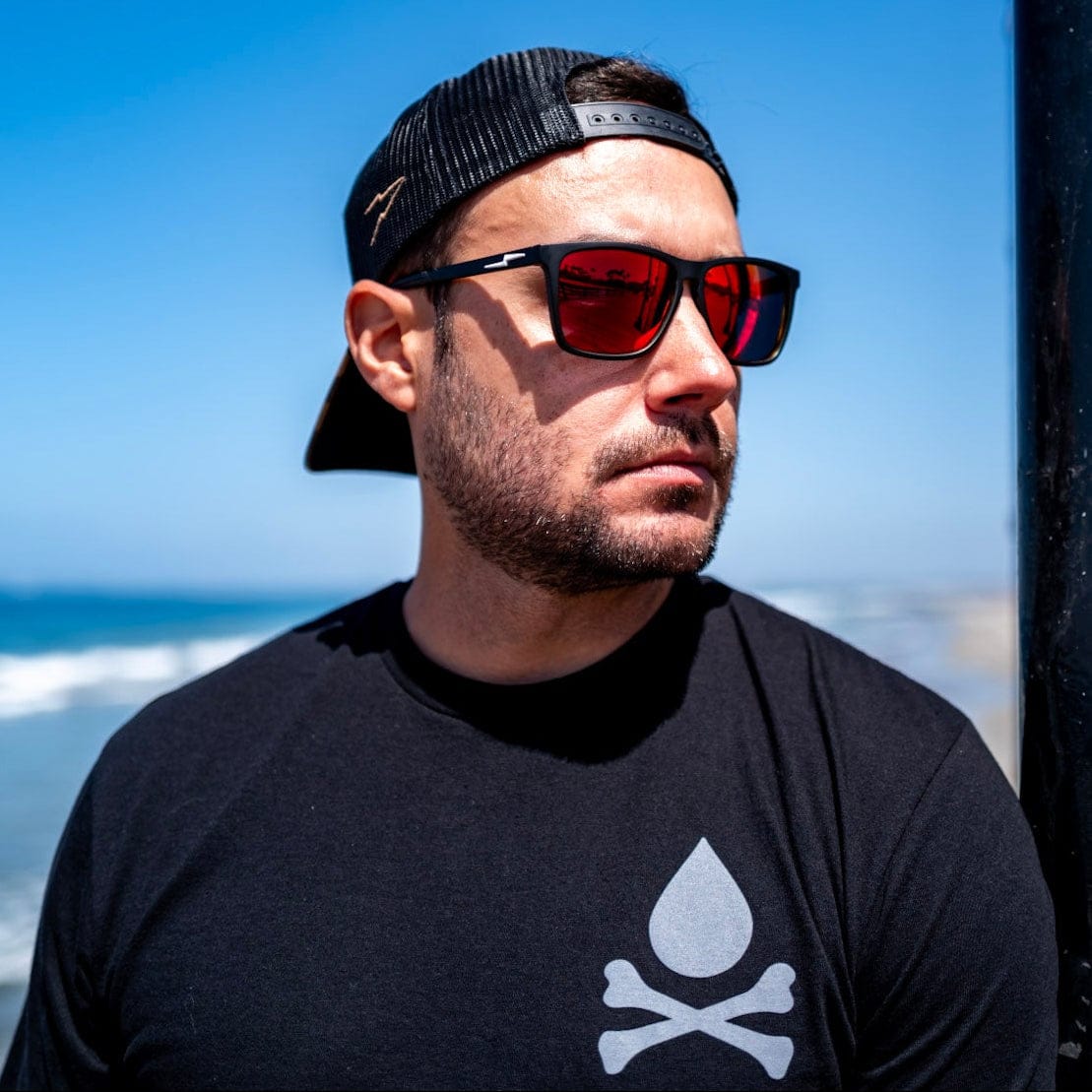 Bolts Polarized Shades Red Alert