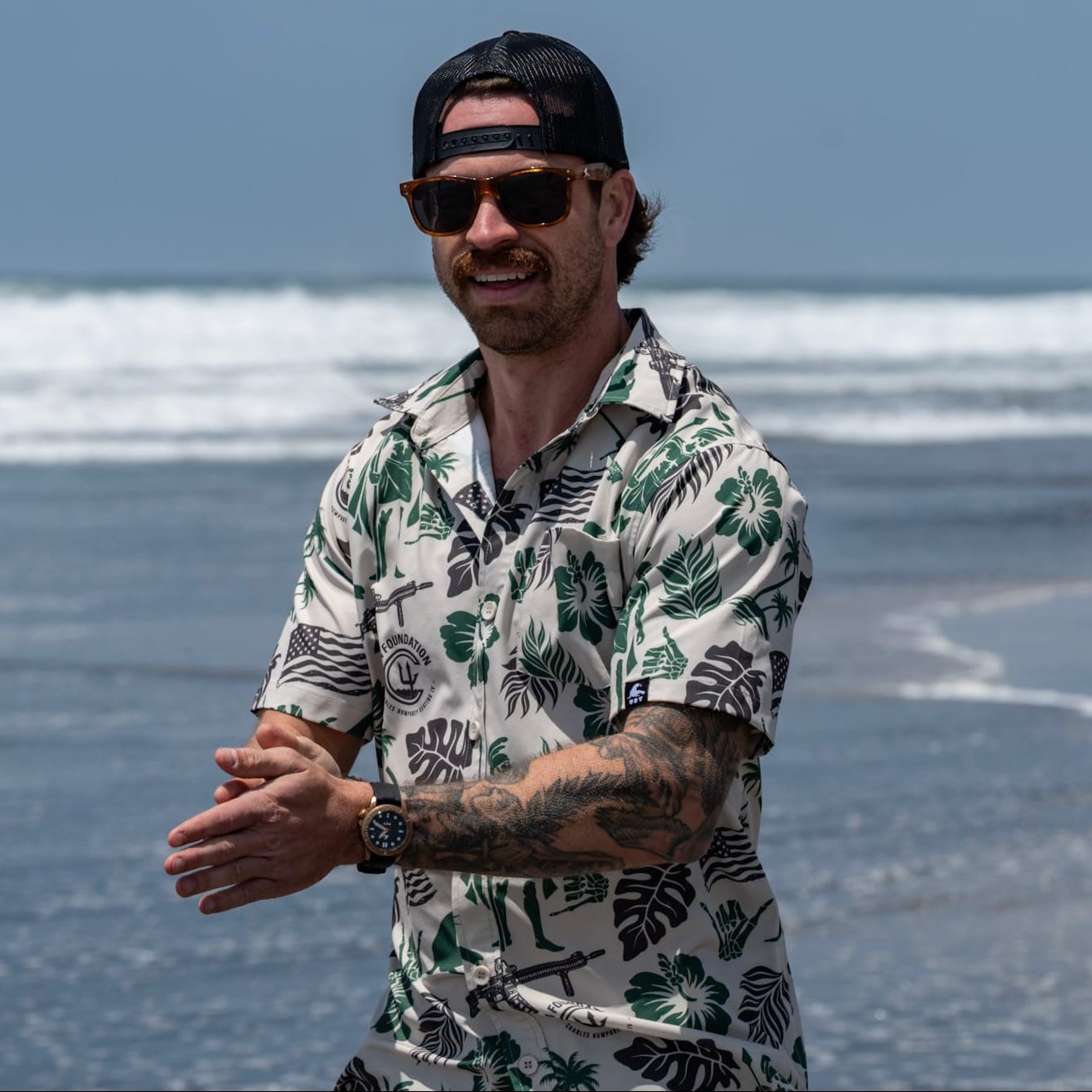 URT! x C4 Foundation Hawaiian Shirt