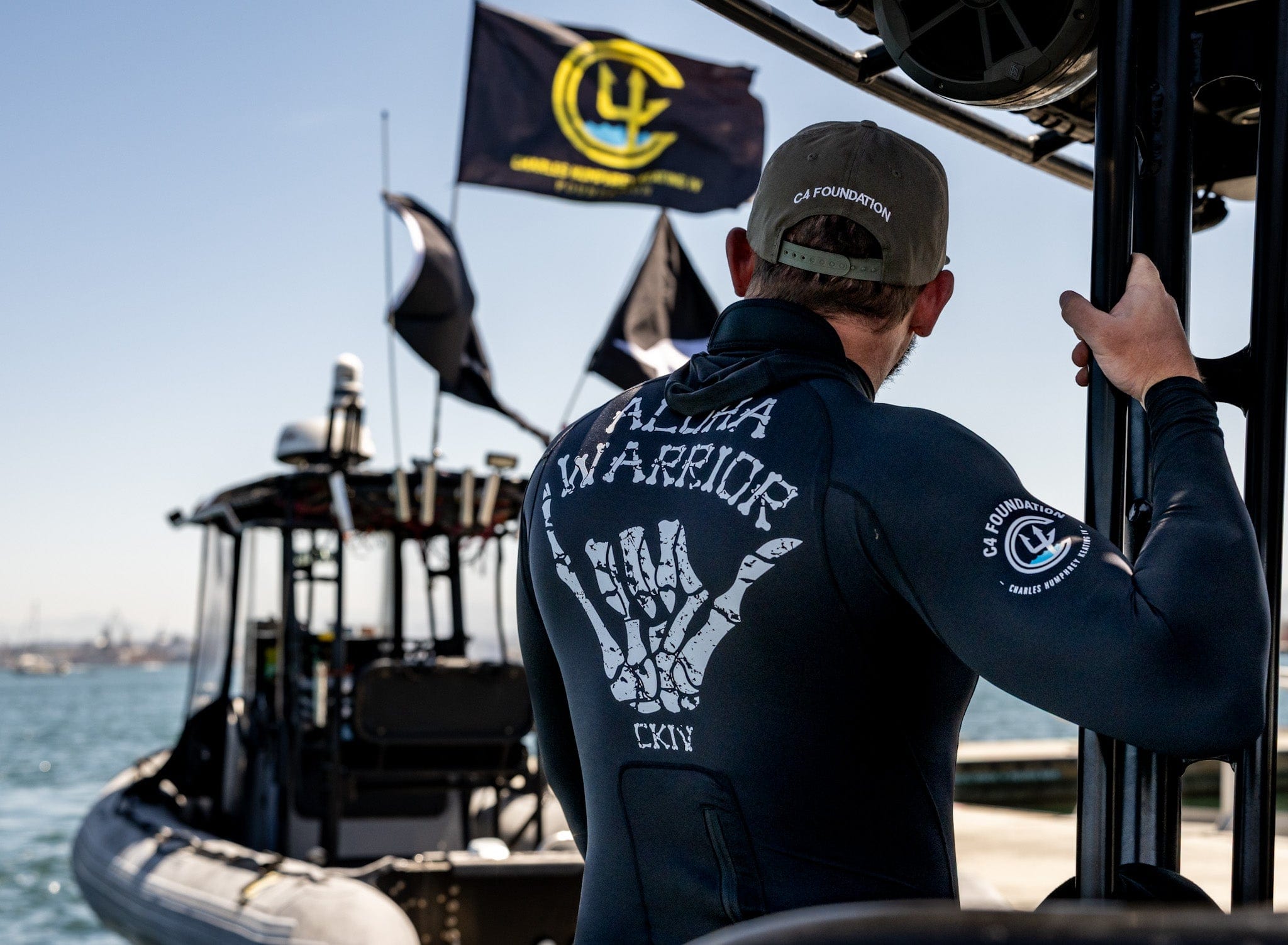 Florence Marine X Colab Longsleeve Utility Pocket Hooded Rash Guard